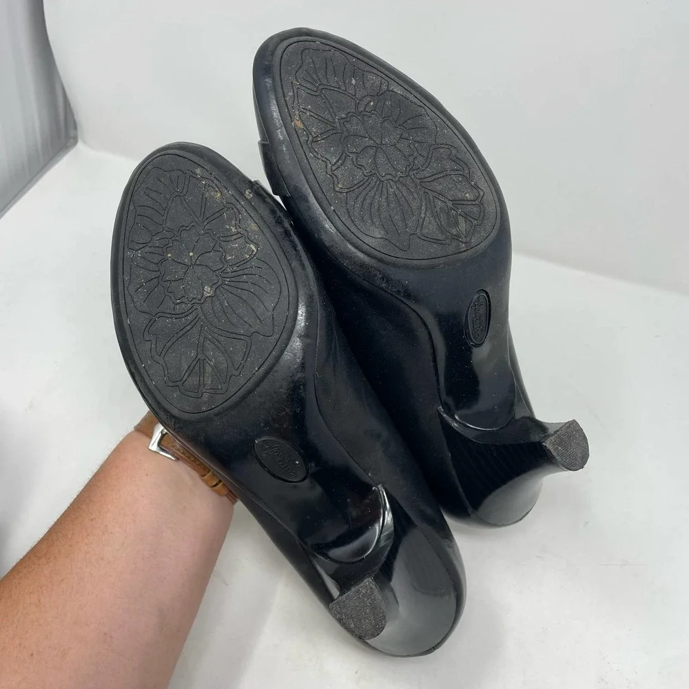 Euro Soft by Sofft Amberly Black Heels Genuine Leather Size 9.5